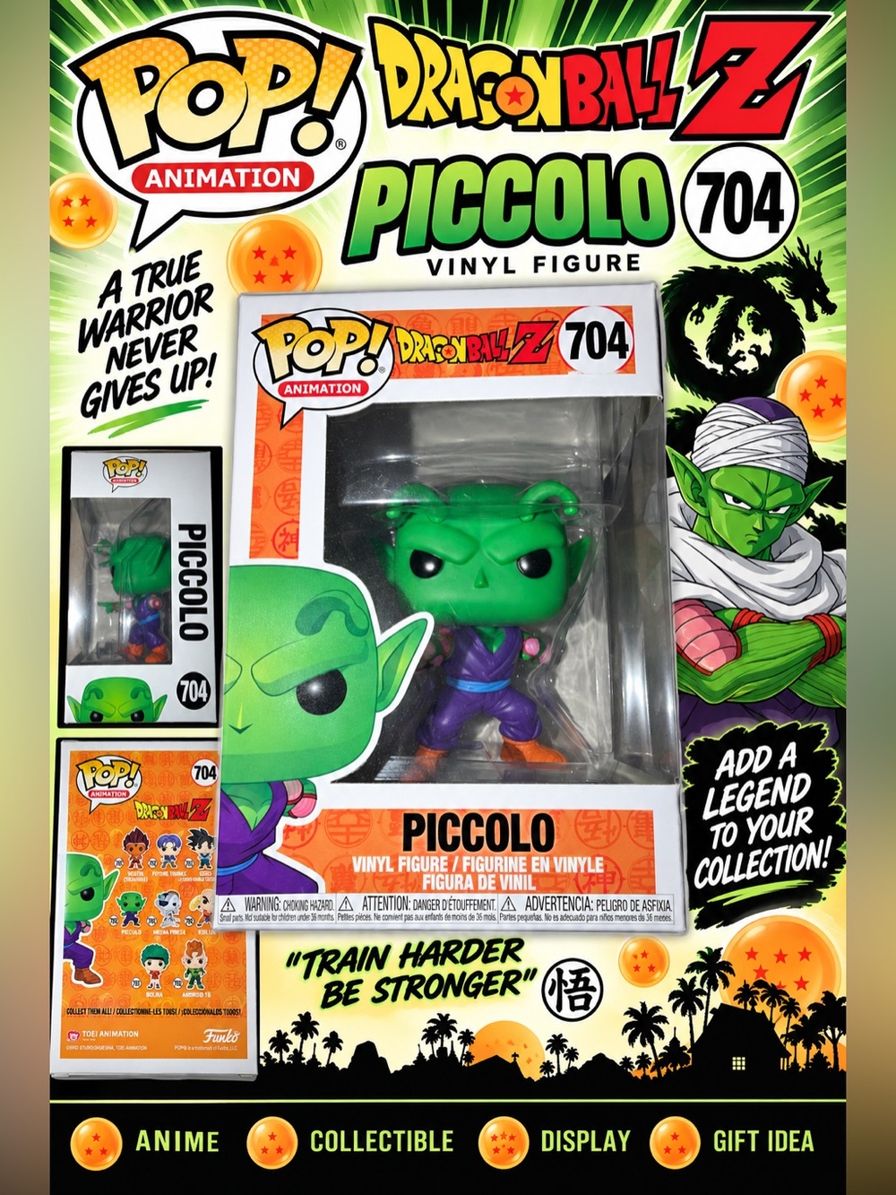 Funko Pop Dragon Ball Z Piccolo #704 Vinyl Figure DBZ Anime 2019